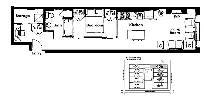 Floor plan 406