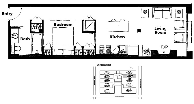 Floor plan 407