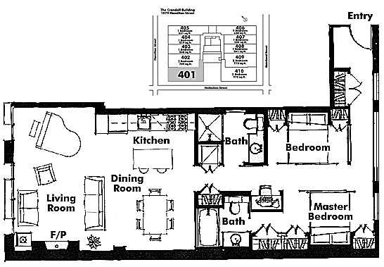 Floor plan 401