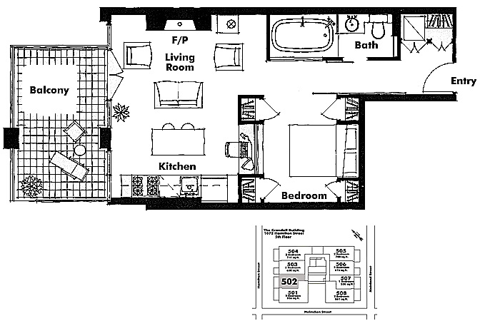 Floor plan 502