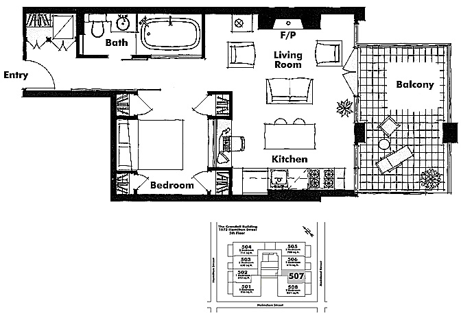 Floor plan 507
