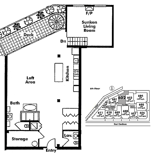 Floor plan 602