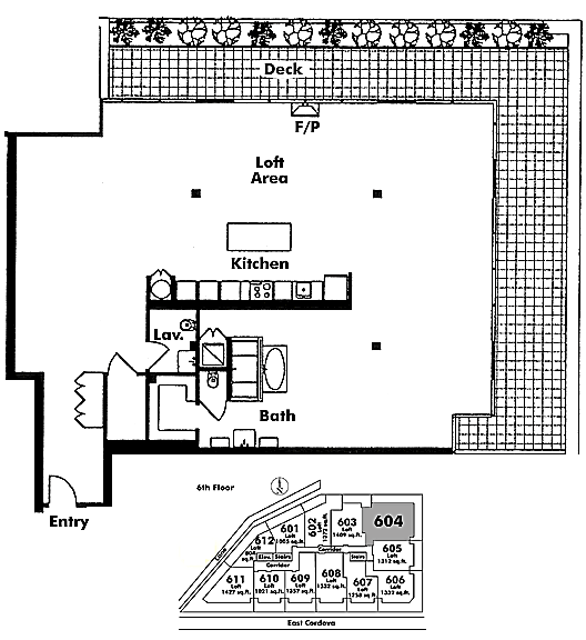 Floor plan 604
