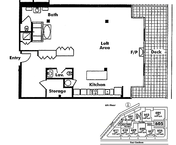 Floor plan 605