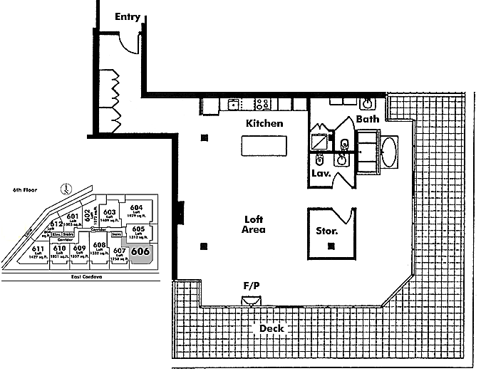 Floor plan 606