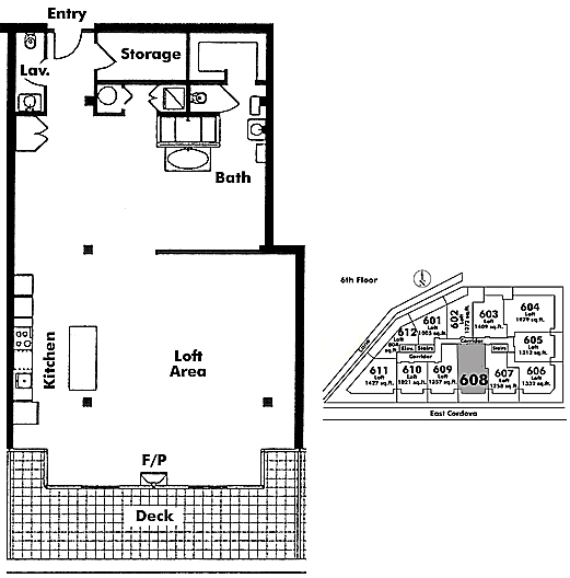 Floor plan 608