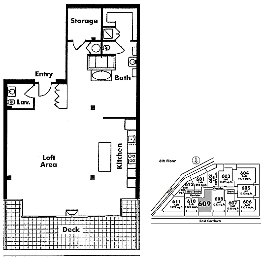 Floor plan 609