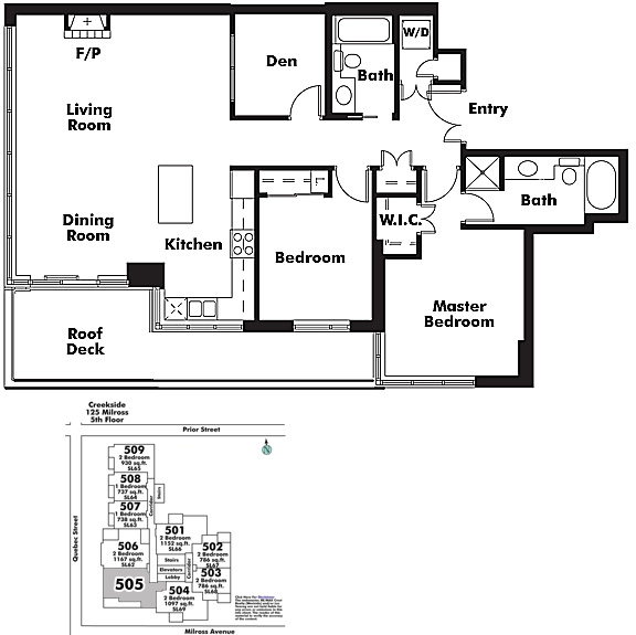 Floor plan 505