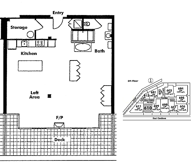 Floor plan 610