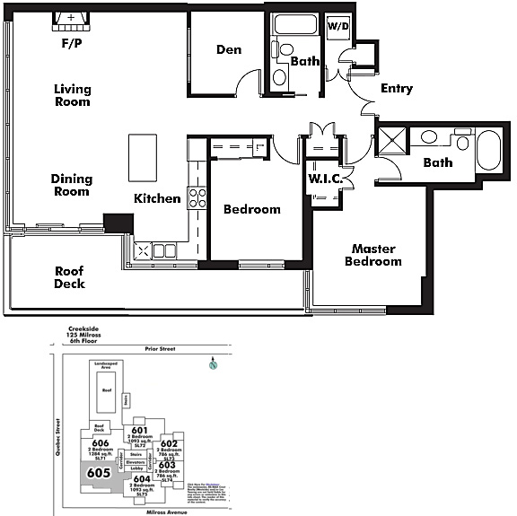 Floor plan 605
