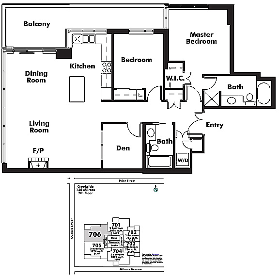 Floor plan 706