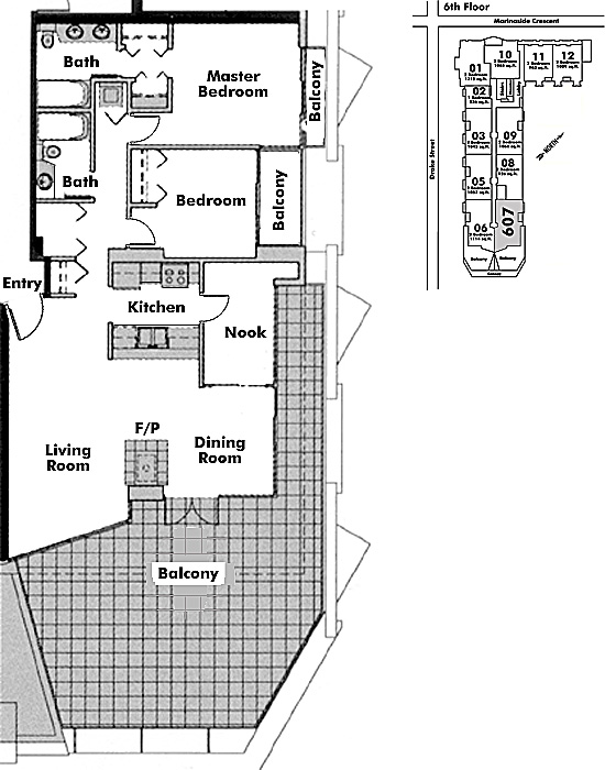 Floor plan 607