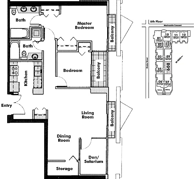 Floor plan 608