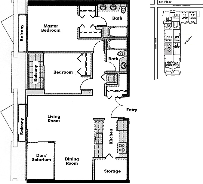 Floor plan 605