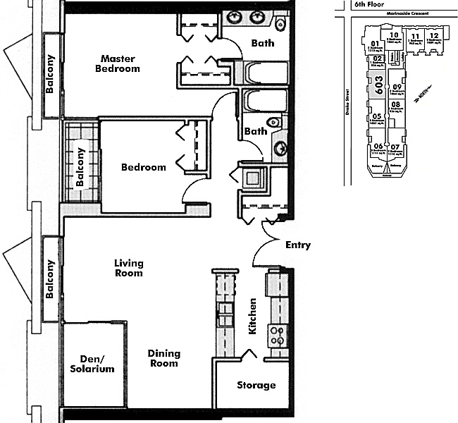 Floor plan 603
