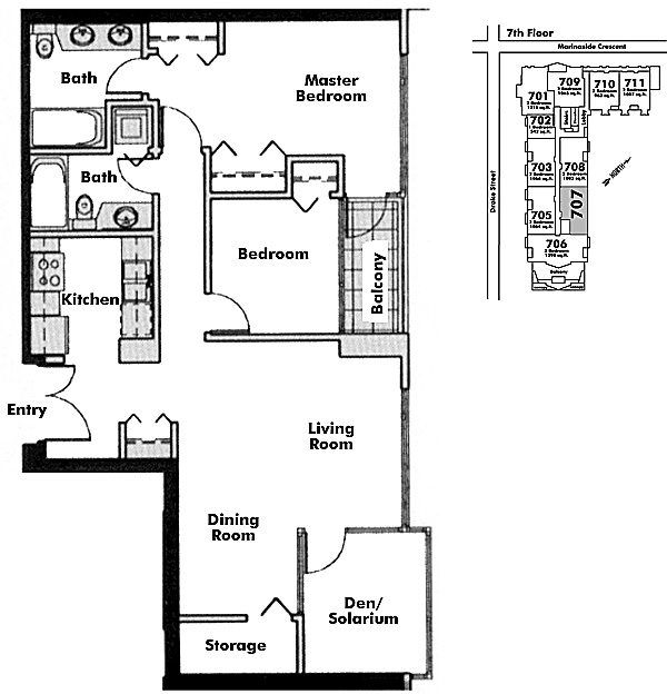 Floor plan 707