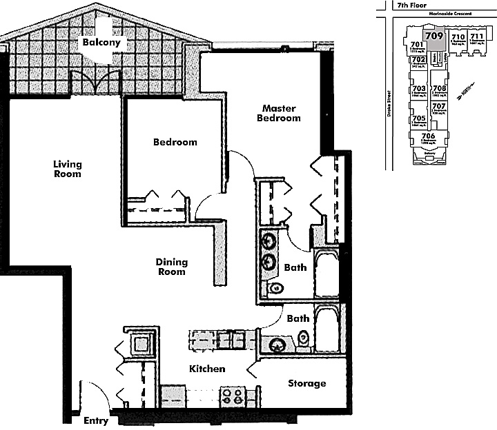 Floor plan 709