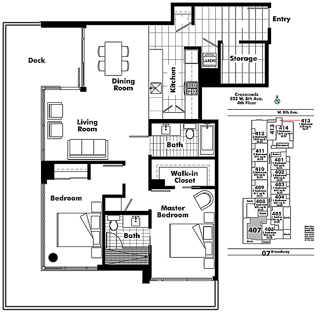 Floor plan 407