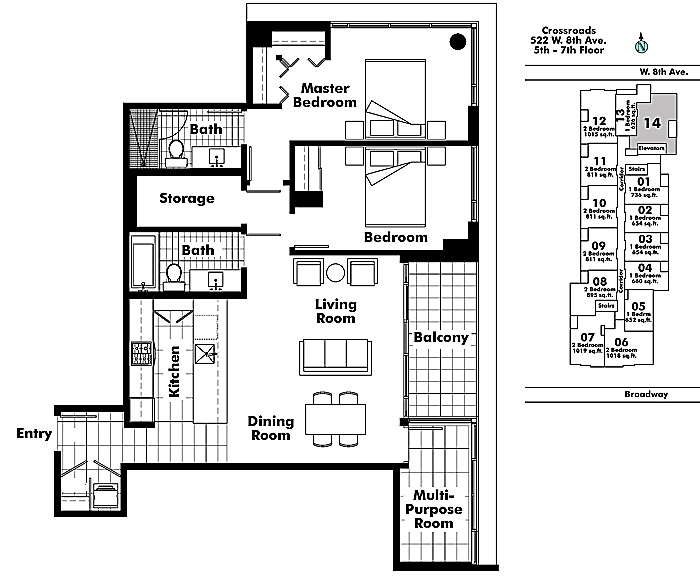 Floor plan 614