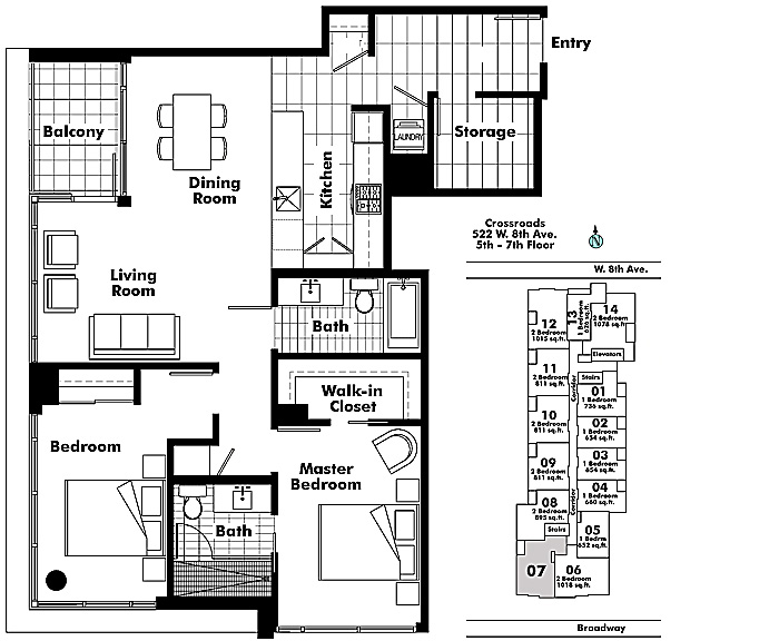 Floor plan 607