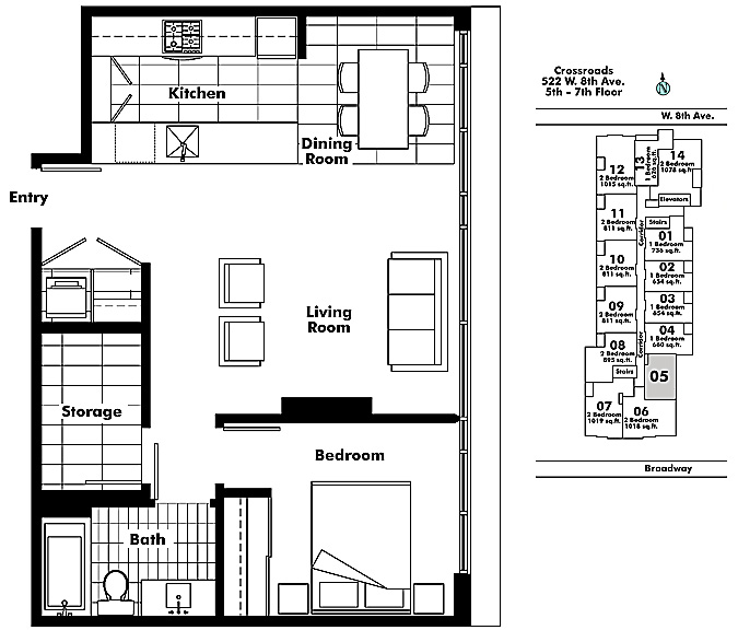 Floor plan 805