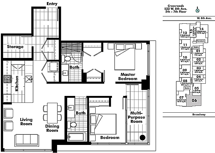 Floor plan 806