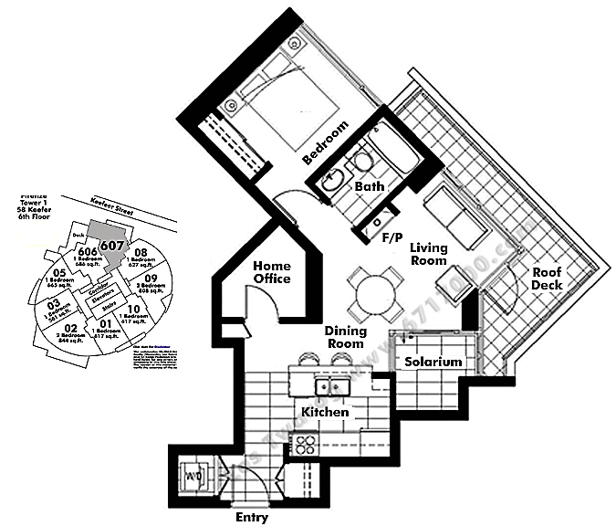Floor plan 607