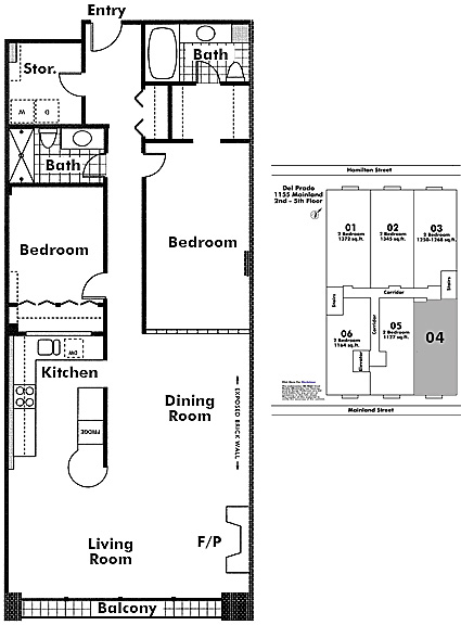Floor plan 204