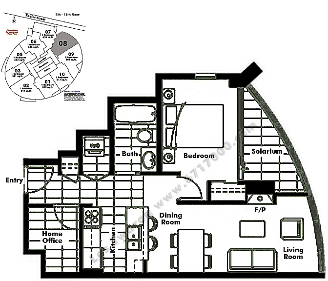 Floor plan 608