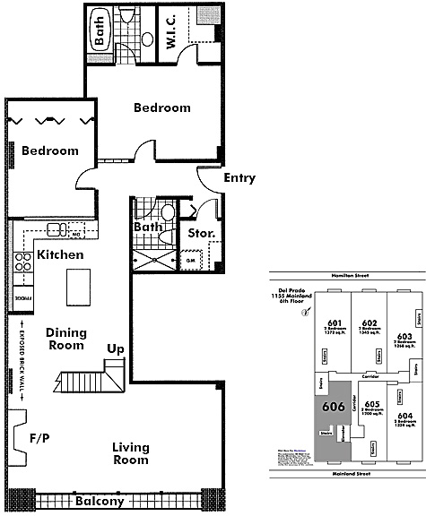 Floor plan 606