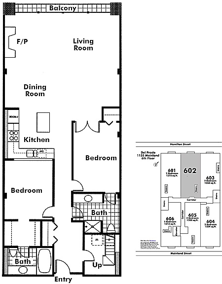Floor plan 602