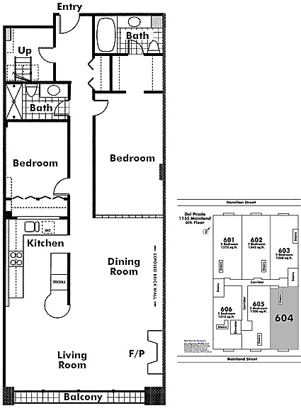 Floor plan 604