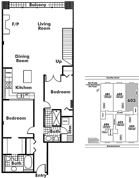 Floor plan 603