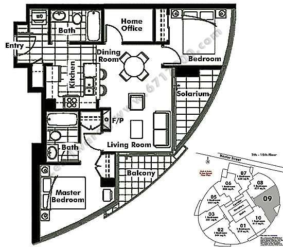 Floor plan 709