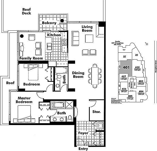 Floor plan 401