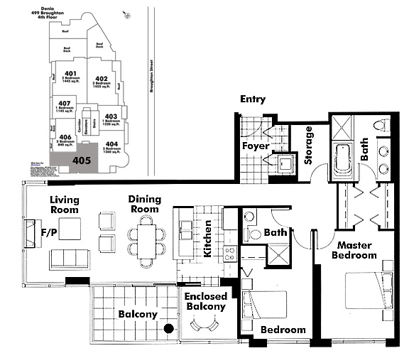 Floor plan 405