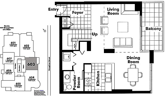 Floor plan 603