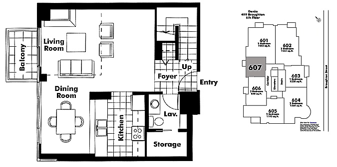 Floor plan 607