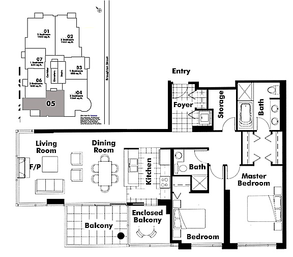 Floor plan 705