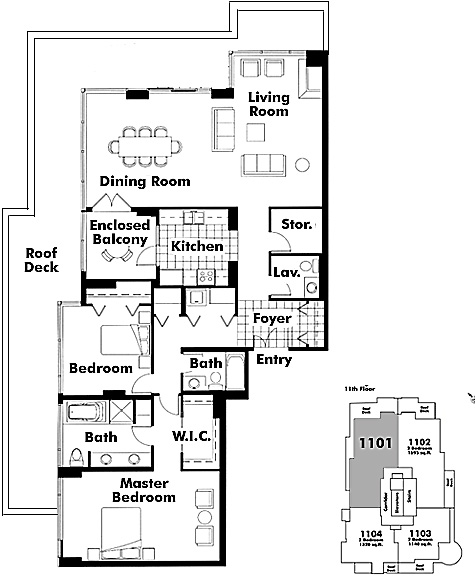 Floor plan 1101