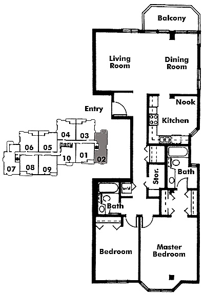 Floor plan 602