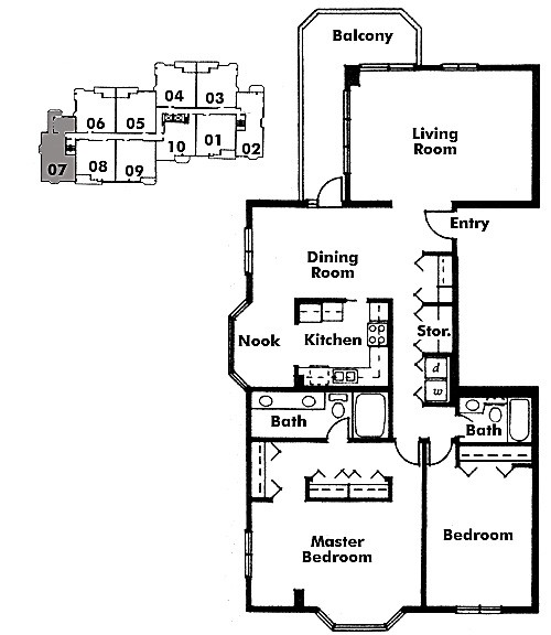 Floor plan 607