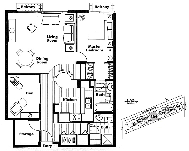 Floor plan 304