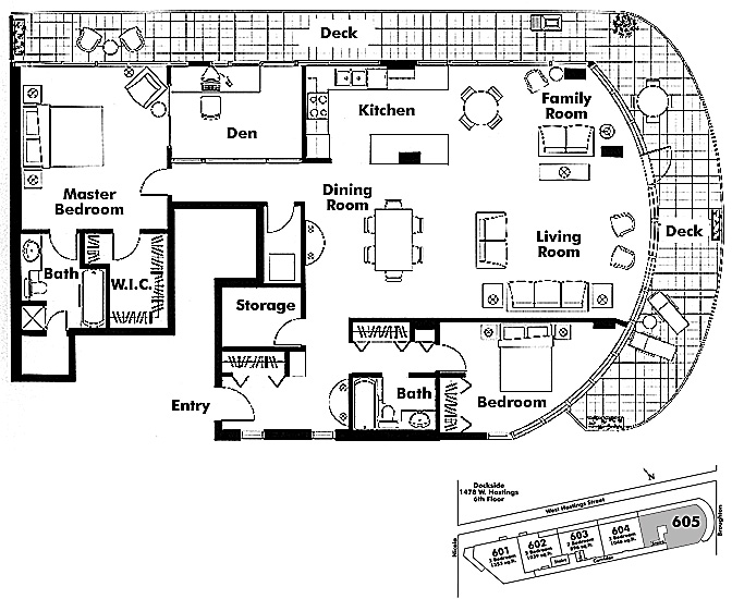 Floor plan 605