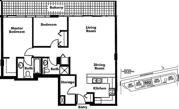 Floor plan 603