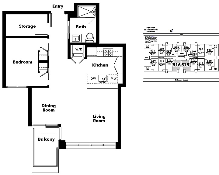 Floor plan 516