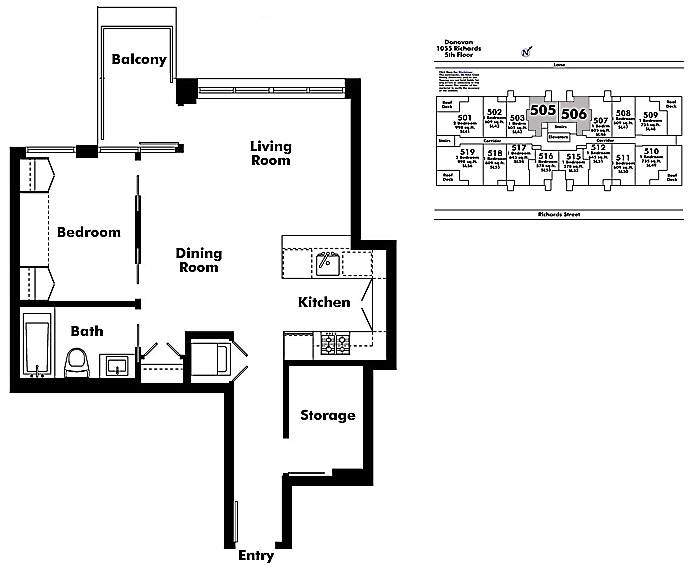 Floor plan 505