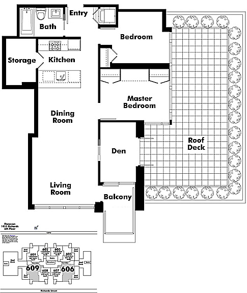 Floor plan 606