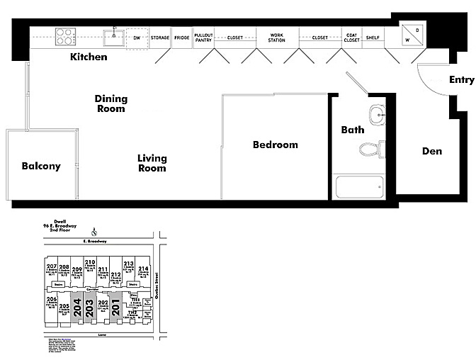Floor plan 203