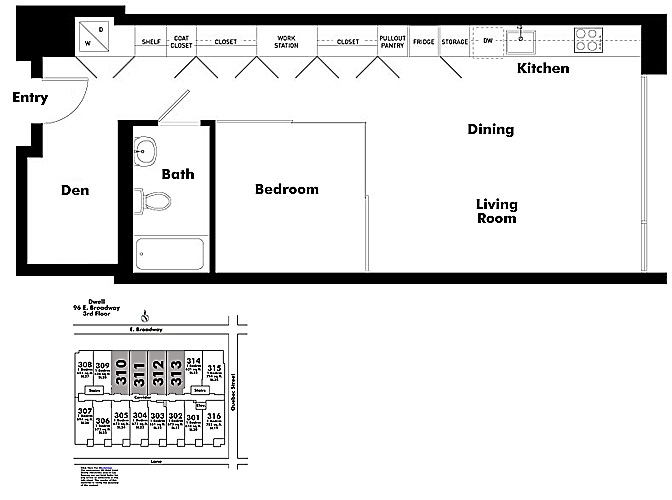 Floor plan 313